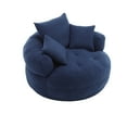 thumbnail image 3 of Bean Bag Chair COOLMORE Chenille Sponge single sofa,No Assembly Required,Fluffy Modern Sleeper Chair for Living room, Bedroom, Lounge and Projection Room,Lazy Sofa Chair, 3 of 10