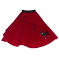 thumbnail image 5 of Hip Hop 50's Shop Girls 1950s Poodle Skirt Costume 7 Piece Child Outfit Set (Large Child 10 Red), 5 of 9