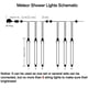 thumbnail image 4 of Luces navideñas para uso en exteriores, luces LED de estrella fugaz con forma de carámbano que gotean, 12 pulgadas, 8 tubos, luces de lluvia de meteoritos que caen para decoración navideña, luces, 4 of 5