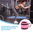 thumbnail image 4 of Uxcell Ankle Strap for Cable Machine, Gym Cable Kickback Ankle Wraps Exercise Attachment for Hip Leg Extension Pink 24 x 8 cm, 4 of 7