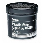 Devcon Steel Liquid, 1 lb Container Size, Can, Dark Gray