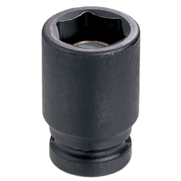 Grey Pneumatic 914RG 1/4" Drive x 7/16" Standard Length Magnetic Impact Socket