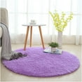 thumbnail image 2 of LOCHAS Round Fluffy Area Rugs Soft Rug for Living Room Bedroom Kids Nursery Home Decor Shaggy Carpet 6 Feet, Purple, 2 of 7