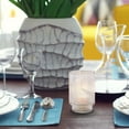 thumbnail image 2 of Serene Spaces Living Clear Ribbed Glass Votive Holder, Perfect for Weddings and Home Décor, Measures 5" Tall and 3.5" Diameter, 2 of 7