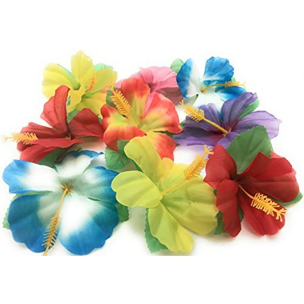 Hibiscus Flowers for Tabletop Decoration ( Pack of 36 )