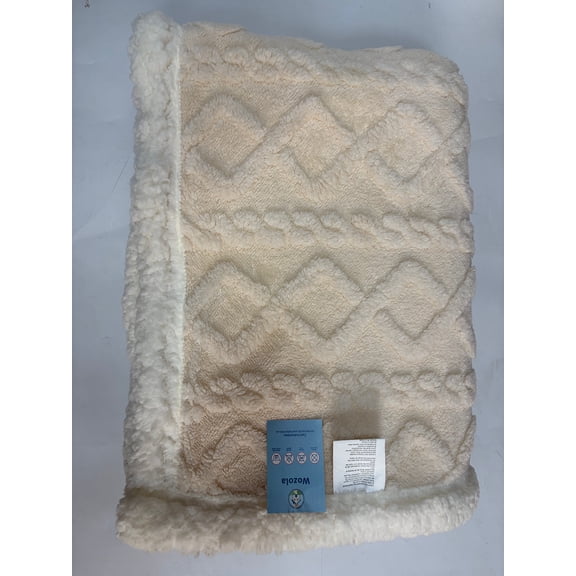Wozola Throw Blanket, Lightweight Taffeta Fleece Blanket for Couch Sofa