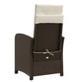 thumbnail image 5 of vidaXL 3 Piece Bistro Set with Cushions Brown Poly Rattan, 5 of 5