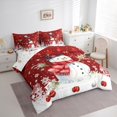 thumbnail image 3 of Homewish Kawaii Red Snowman 7-Piece Twin Bedding Sets for Teens Boys Girls,Merry Christmas Bedding Comforter Set,Xmas Snowflake Breathable Sheet Sets,Super Cozy Room Decor,Reversible, 3 of 8