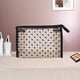 thumbnail image 5 of Unique Bargains 1 Pc Bolsa de Maquillaje Ligera para Vacaciones Tela de Malla Beige 8.46"x3.35"x5.71", 5 of 5