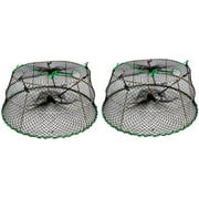 2-Pack of KUFA sports tower style stainless Prawn trap:∅30"x ∅20"x12"(H)