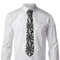 thumbnail image 2 of Naloa 3D Vortex Illusion Print Solid Color Tie Formal Necktie for Men，Suitable for business, daily life, work, 2 of 5