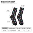 thumbnail image 2 of Balery purple cyan brown Skull Calcetas Largas con Estampado para Hombre y Mujer – Suaves y Transpirables, Talla Única (US 5-11), 2 of 6