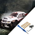 thumbnail image 3 of Juego de varilla de enlace de dirección y destornillador Vogacara de Metal RC para modificación de coche 1/18 Wltoys A949 modelo negro, 3 of 6