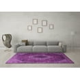 thumbnail image 3 of Ahgly Company Indoor Rectangle Medallion Purple Traditional Area Rugs, 3' x 5', 3 of 4