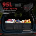 thumbnail image 3 of NEXPOW Organizador de Maletero de Auto, Organizador de SUV Plegable de 95 L, Compartimento Múltiple, Caja de Almacenamiento de Auto con 2 Correas Ajustables para Mujer y Hombres, 3 of 8