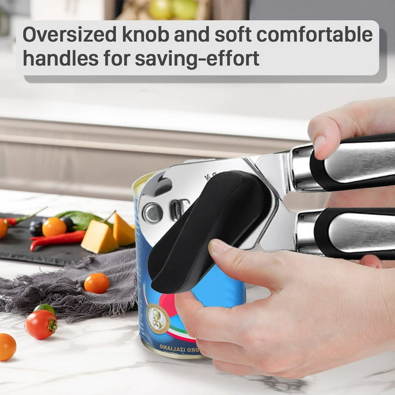 Can Opener Handheld, Can Opener with Magnet, No-Trouble-Lid-Lift, Manual  Can Opener Smooth Edge with Sharp Blade, Can Openers with Large  Effort-Saving