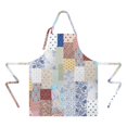 thumbnail image 2 of Pioneer Flower Floral Print Pattern Apron-Garden Aprons for Women with Pockets-Cotton Linen Waterproof Kitchen Cooking Gardening Aprons Adjustable for Kitchen,Cooking,BBQ and Salon 33x27 Inch, 2 of 7