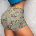 thumbnail image 4 of Fotbe Marine Sailing Badges Shorts Sin Costuras – Shorts Deportivos de Cintura Alta para Mujer, Elásticos para Gimnasio, Yoga, Running o Ciclismo-Large, 4 of 8