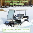 thumbnail image 6 of 48V 105AH Golf Carts Battery Bluetooth,TCBWORTH Lithium LiFePO4 Batteries with Smart Monitor APP,58.4V 20A Charger,for RV Solar Marine,Built in 200A BMS, 6 of 17