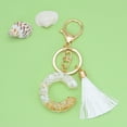 thumbnail image 2 of Tainini Backpack Keychains gifts for Women Initial Letter Keychain for Cute Car key White Tassel Bling crystal shiny, 2 of 2