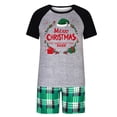 thumbnail image 2 of Abomasnow Christmas Family Pajamas Two Piece Pjs Sets Short Sleeve Crew Neck Xmas Tree Printed Soft Breathable Family Matching Sleepwear, 2 of 6