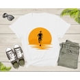 thumbnail image 3 of Sport Man Marathon Race Athlete Runner Running at Sunset T-Shirt Runner Running Lover Gift T Shirt for Men Women Kids Boys Girls Tshirt, 3 of 8