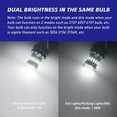 thumbnail image 5 of 3157 3156 3057 4157 LED Bulbs for Back Up Reverse Lights, Daytime Running Lights, Parking Lights, White (Pack of 2), 5 of 6