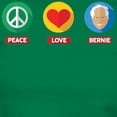 thumbnail image 3 of CafePress - Peace Love Bernie T Shirt - Women's Traditional Fit Dark T-Shirt, 3 of 4
