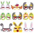 thumbnail image 1 of 2022 Easter Glasses Egg Bunny Glasses Frame Kids Party Decorative Glasses Set, 1 of 5