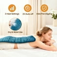 thumbnail image 5 of Comfytemp Weighted Heating Pad, 3 Heat Levels, Auto Shut Off, 12"x24", Blue, 5 of 8
