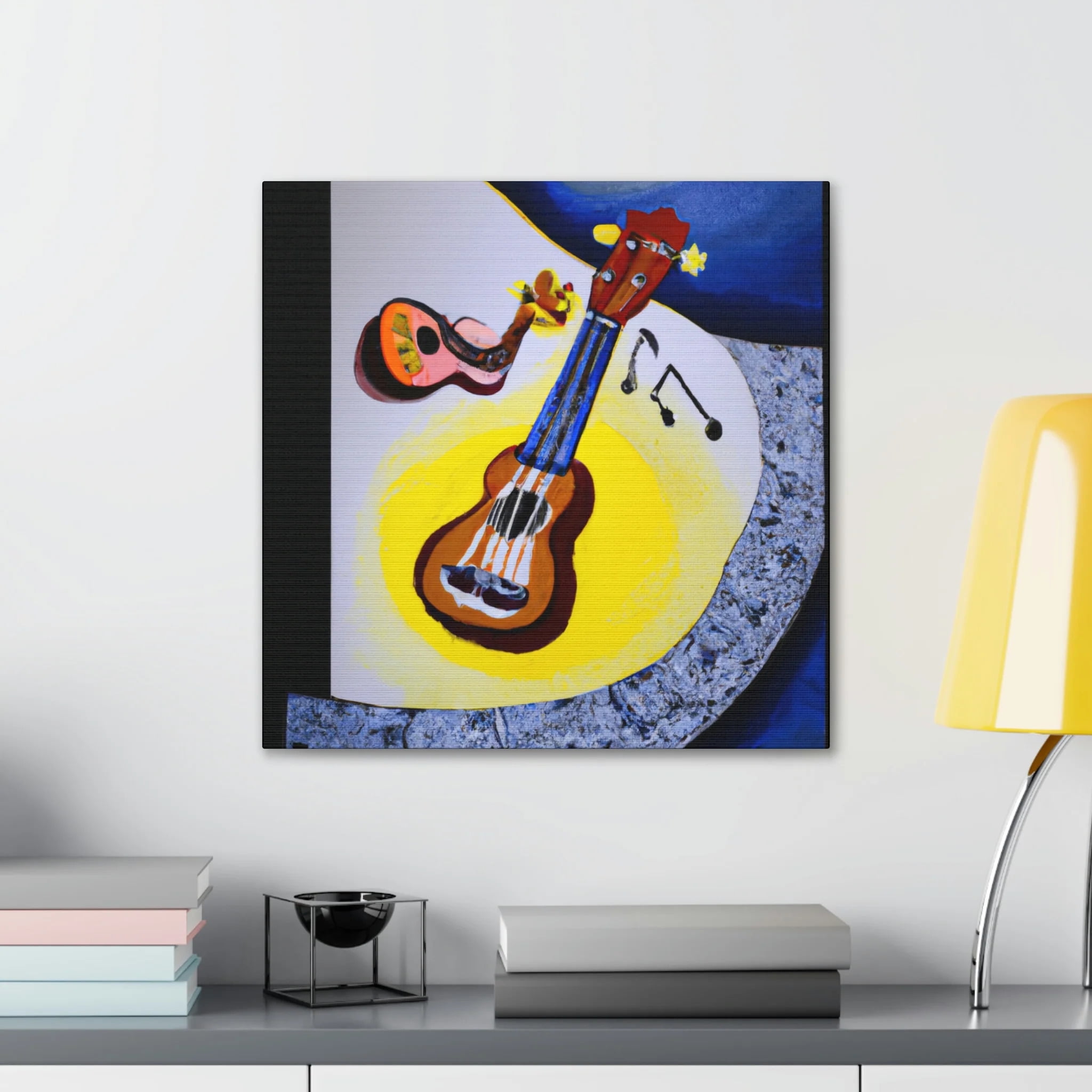 Ukelele Unfolds Surrealism - Canvas