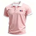 thumbnail image 4 of WAYUTE Men Polo Shirts Independence Day Short Sleeve US National Flag Print Classic Fit Breathable 4th of July Shirt Casual Outdoor, 4 of 4