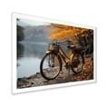 thumbnail image 4 of Designart "Golden Bicycle Expedition" Bicycle Picture Framed Canvas Wall Art, 4 of 5