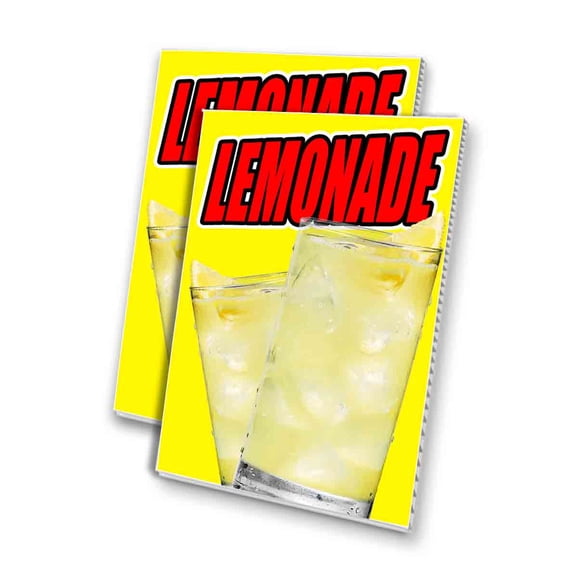 Lemonade (24" X 36") 4mm Corrugated Plastic Panel, Graphics Applied To 1 Side (Pk of 2)
