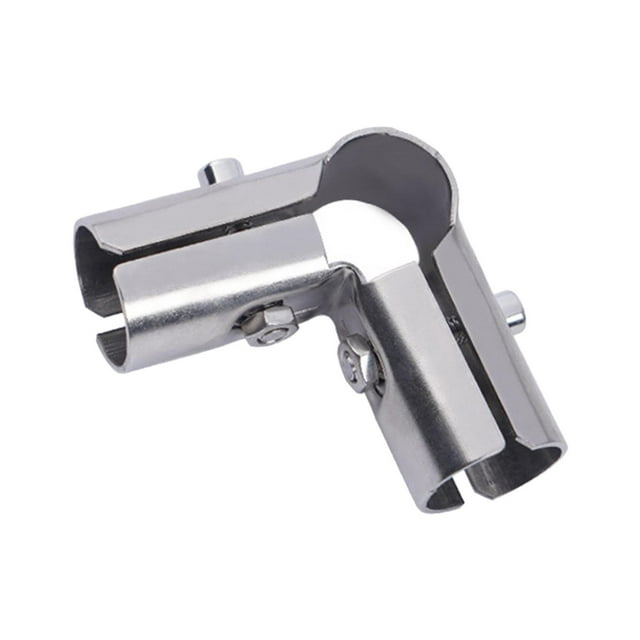 Conector de tubo de acero inoxidable, accesorios de junta de abrazadera de tubo, Conector de abrazadera de tubo de fijación para gabinetes, marcos de En forma de L de 3 vías.