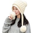 thumbnail image 3 of Gorro de invierno con orejeras y gorro de lana para mujer, 3 of 4