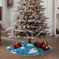 thumbnail image 4 of Rateoe Swan On The Pond Pattern Christmas Tree Skirt with Ties , Christmas Tree Decorations, Farmhouse Christmas Decor Xmas Holiday Decorations-48", 4 of 6