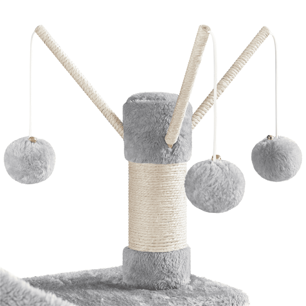 Renwick 67'' H Multi-Level Cat Tree Cat Tower with Condos, Light Gray