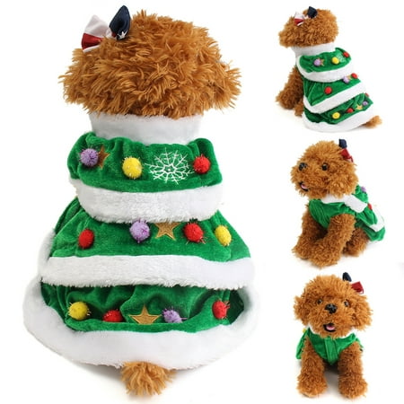 Puppy Dog Clothes Christmas Pet Dog Cat Coat Cat Costumes Apparel XS S M