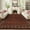 Red, variant on Assaile 9 x 12 ft Polyester Wool Spinning Light Brown Rectangular Hallway Bathroom Entryway Kitchen Office Foldable Border Printed Modern Washable Area Rug
