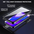 thumbnail image 3 of ELEHOLD for iPhone 12 Waterproof Case, Built-in Screen Protector Support Wireless Charging 360° Full Body Protection 12 FT Military Grade Anti-Drop Shockproof Rugged Case, Black, 3 of 10