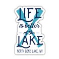 North Bend Lake West Virginia Souvenir 4 Inch Fridge Paddle