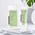 thumbnail image 4 of Centella Asiatica Protector solar calmante SPF50+ PA+++ Hidratante facial resistente al agua con efecto blanqueador Protección UV Bloqueador solar diario ligero no graso para pieles sensibles, 4 of 8