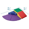 thumbnail image 2 of ECR4Kids SoftZone Junior Adventurer's Summit Ramp Climber, Foam Playset, Assorted, 4-Piece, 2 of 9