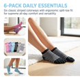 thumbnail image 2 of 6 Pairs Toe Socks, Athletic Running Separated Toes, Breathable Ankle Length, Cute Colorful Patterns Daily Wear, 2 of 8