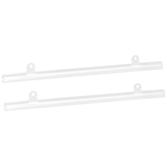 Uxcell PVC Poster Hanger Rail Poster Strip Bar 30cm/12inch Clear with Clips for Poster, Map, 4 Set