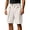 White, variant on JOANKDMI Pleated Capri Pants for Men Smart Casual Chino Bermuda Bottoms Tailored Classic Fit with Front Button Detail Vintage Dressy Summer Bottoms for Golf Beach Party