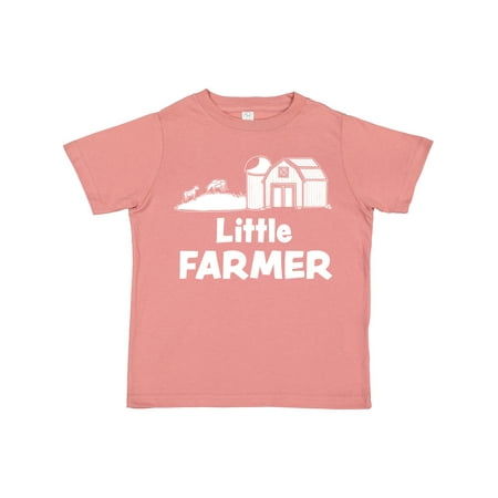 

Inktastic Little Farmer Barn Silo and Cows Gift Toddler Boy or Toddler Girl T-Shirt