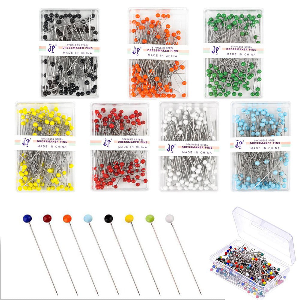 Tupalizy 100pcs Sewing Pins for Fabric Straight Pins with Faux Pearl Heads for Quilting Sewing Knitting Crochet DIY Art Craft Projects Christmas