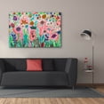 thumbnail image 3 of Epic Graffiti 'Garden Party2 by Noemi Ibarz, Canvas Wall Art, 60"x40", 3 of 8